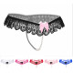 Еротични прашки с перли и отворено дъно