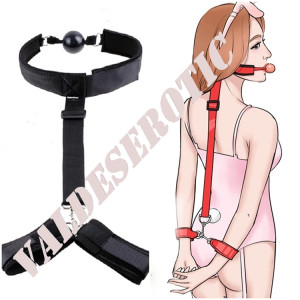 БДСМ гаг с белезници 