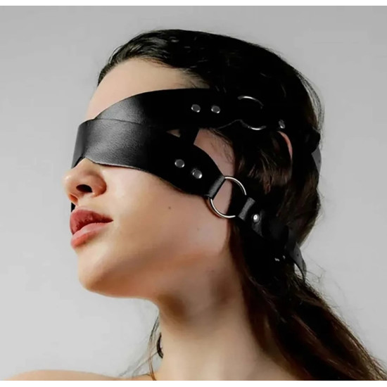 Кожена BDSM превръзка за очи